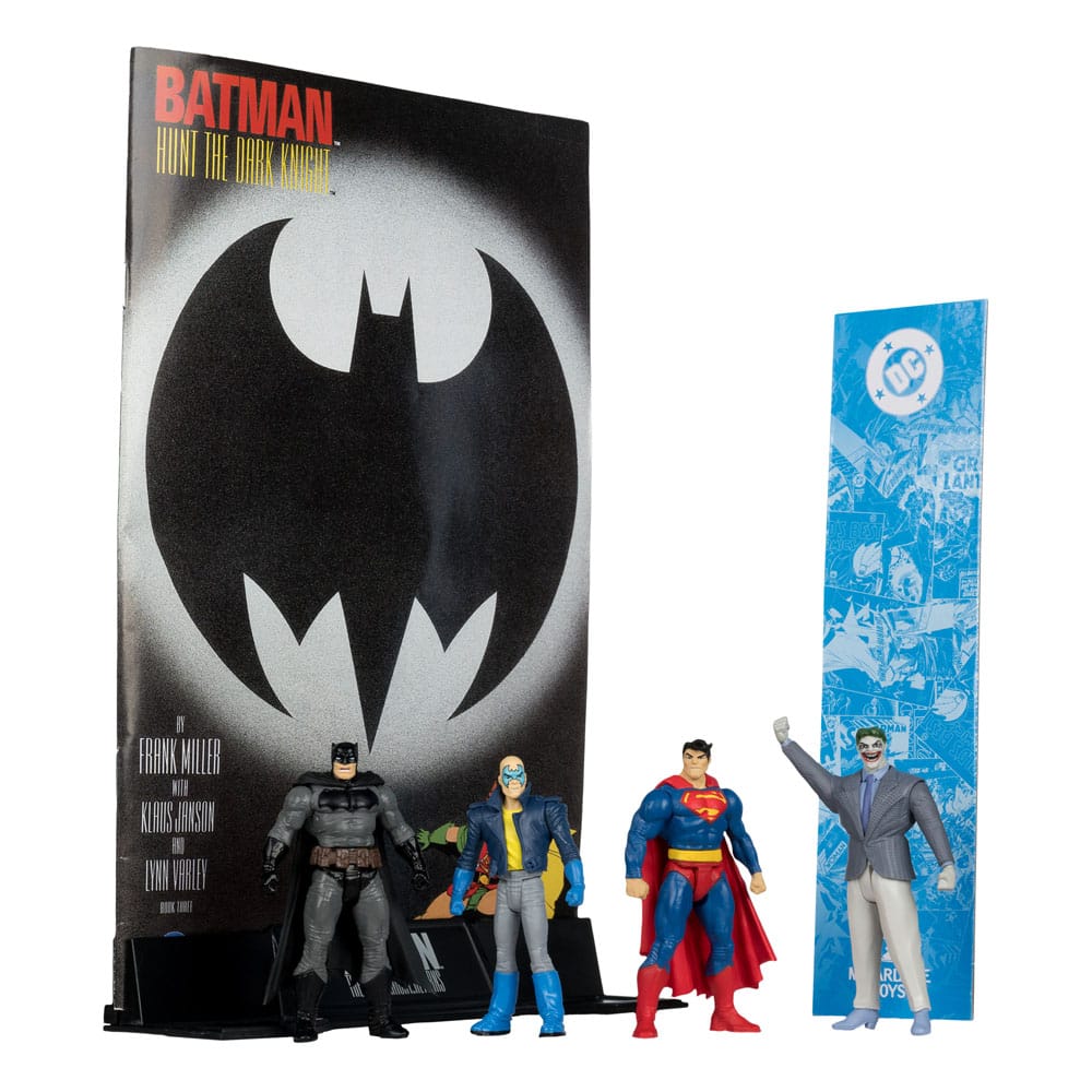 DC Direct Page Punchers Action Figure 4-Pack Batman & Son of Batman & Superman & Joker 7 cm